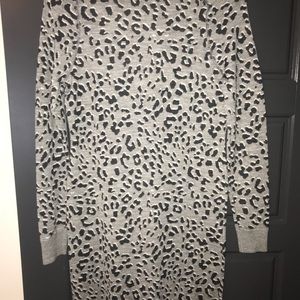 Ann Taylor sweater dress. Beautiful animal print.